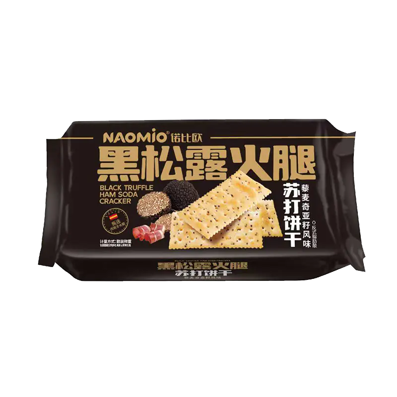 Biscuiti sifon cu sunca cu trufe negre