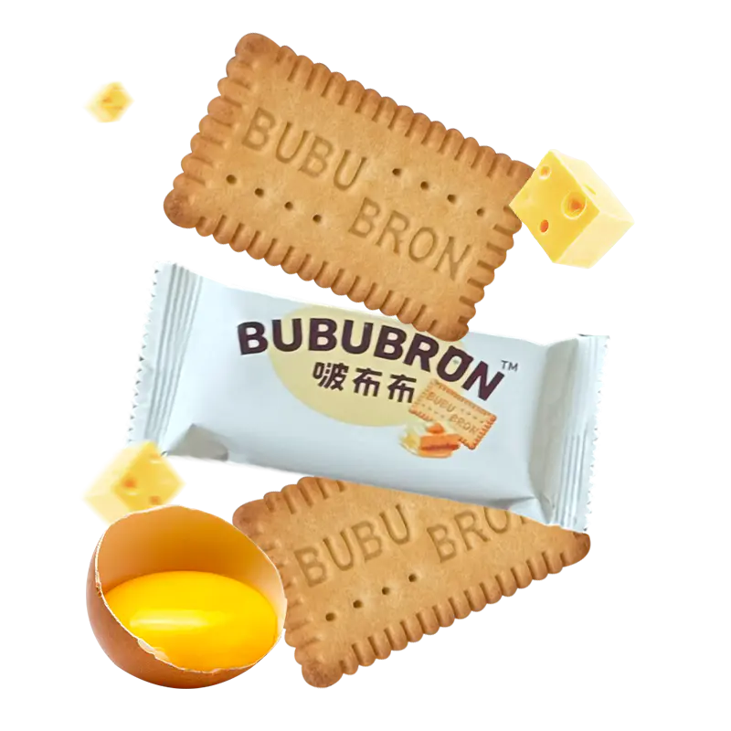 Biscuiți cu aromă de brânză de ou cu DHA bogat în proteine