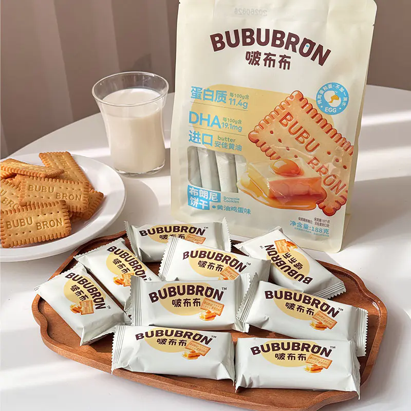 Biscuiți cu aromă de brânză de ou cu DHA bogat în proteine