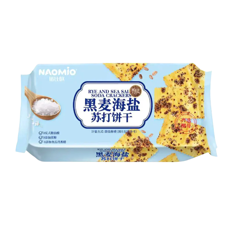 Biscuiți de sodă de secară și sare de mare